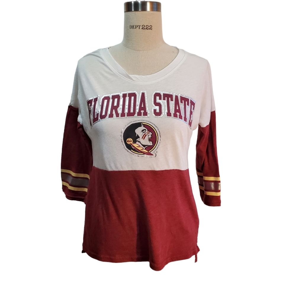 Rivalry Threads FSU Florida State Seminoles Two Tone Top Size S Women's